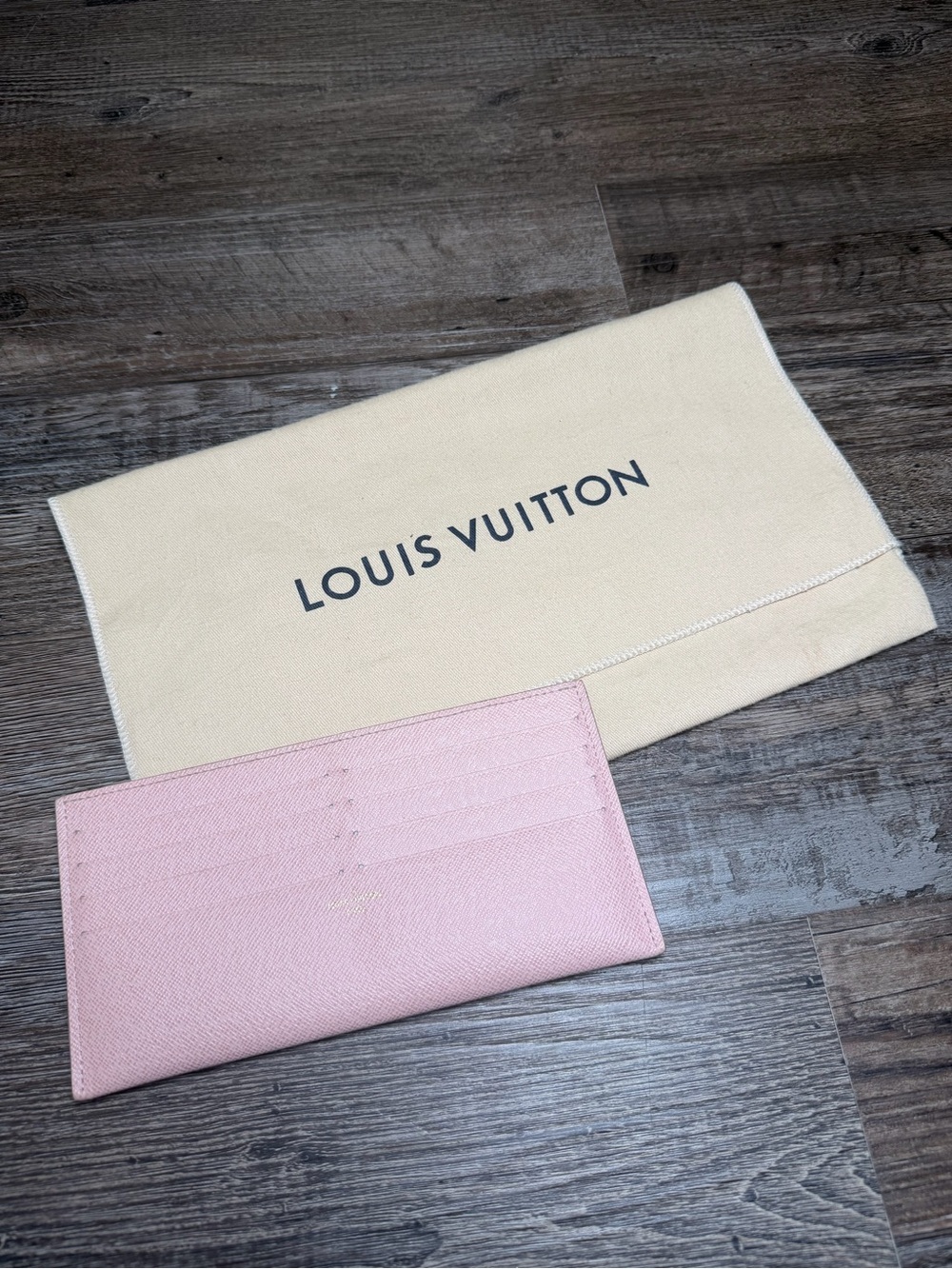Louis Vuitton Baby Pink Wallet Card Holder